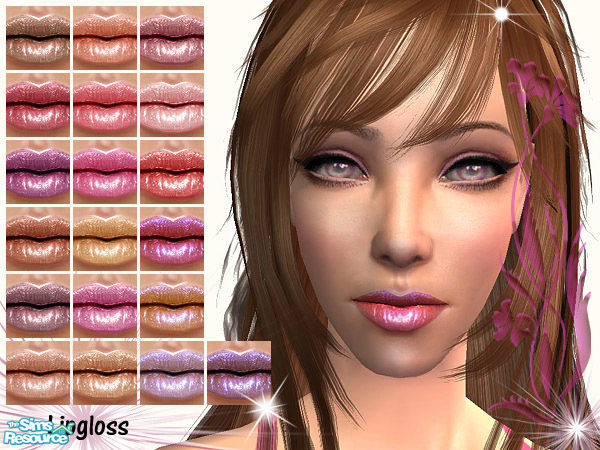 Sims 2 — SA_LipGloss by Shojoangel — Hi! The set has 19 lipcolours. Bye and Enjoy