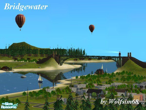 Sims 2 — Bridgewater by Wolfsim68 — This beautiful riverside town is perfect for those wanting to get away from the city