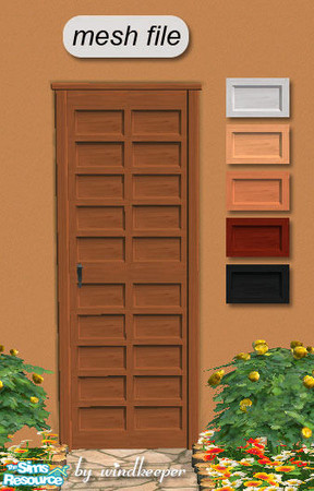 Sims 2 — Serenity door by Windkeeper — Serenity door. This mesh uses the colors of "Serenity window" mesh from
