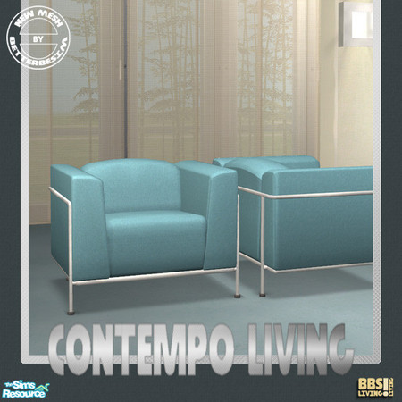 Sims 2 — Contempo Living, Armchair by BetterbeSim — Living in contemporary style. Armchair matching the Contempo