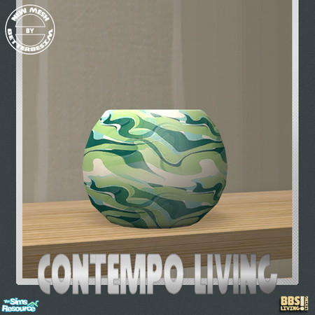 Sims 2 — Contempo Living, Vase by BetterbeSim — Living in contemporary style. Balloon vase, colorfully perfect for any