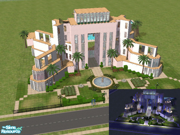 Sims 2 — o &c center by gingerpopo — i had to delete lots of contents in this lot because it was too large and i