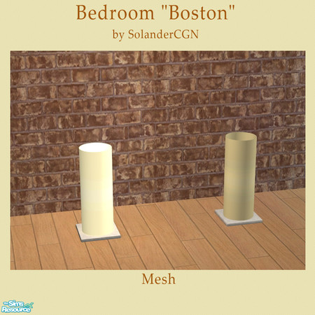 Sims 2 — Bedroom "Boston" - Tablelight by SolanderCGN — Tablelight as part of the "Boston" bedroom.