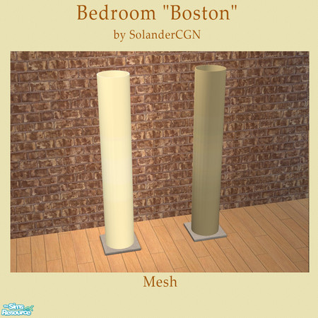 Sims 2 — Bedroom "Boston" - Floorlight by SolanderCGN — Floorlight as part of the "Boston" bedroom.