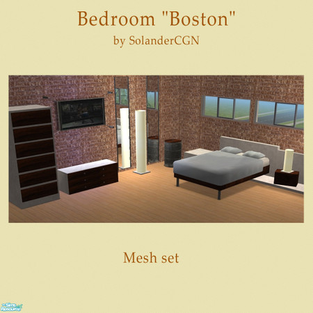 Sims 2 — Bedroom "Boston" by SolanderCGN — The bedroom "Boston" is the second part of my