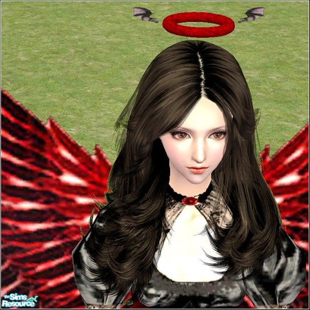 Sims 2 — Angelic Head Loops - Evil by Daislia — My first new mesh here, it\'s an accessories loop on the head, with 4