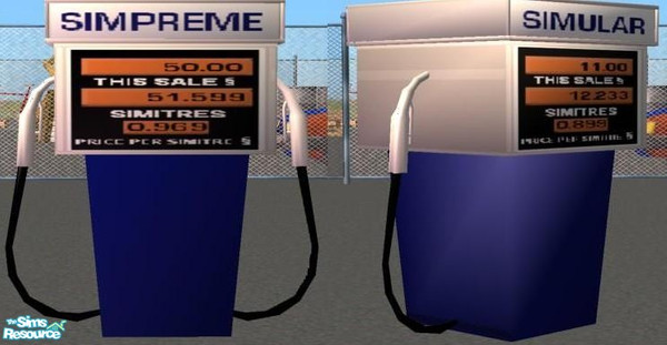 Sims 2 — Single Gas Pump by Suiryuue — Mesh. Single Gas Pump. Objects are purely decorative and can be found under