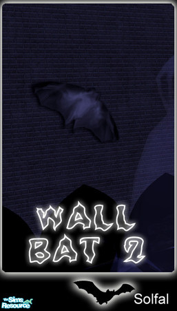 Sims 2 — Wall Bat 2 by solfal — Decorative wall object to get you in the halloween mood