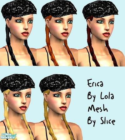 Sims 2 — Erica by TSR Archive — Sparkley Black Caps, Perfect for a Night out! Mesh By Slice :)