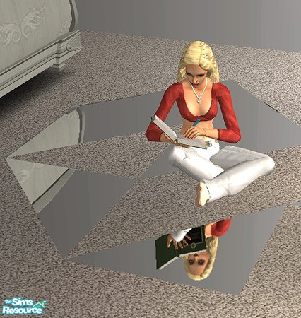 Sims 2 — Floor Mirror - Triangle by Bitzybus — Perfect for the dance floor! Keep in mind that having a lot of mirrors on