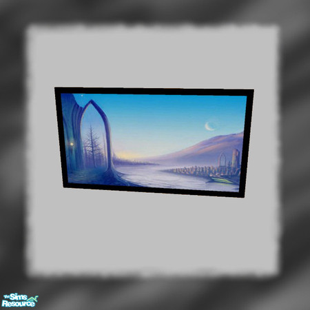 Sims 2 — Dark Design's Painting - Twilight by Dark_Design — One in a set of six paintings.
