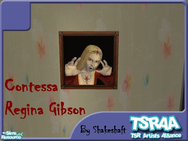 Sims 2 — Contessa Regina Gibson by TSR Archive — Part of a set of 4 Vampire characters from Nightlife. ** TSRAA Member **