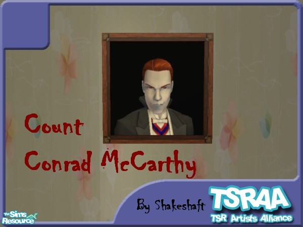 Sims 2 — Count Conrad McCarthy by TSR Archive — Part of a set of 4 Vampire characters from Nightlife. ** TSRAA Member **