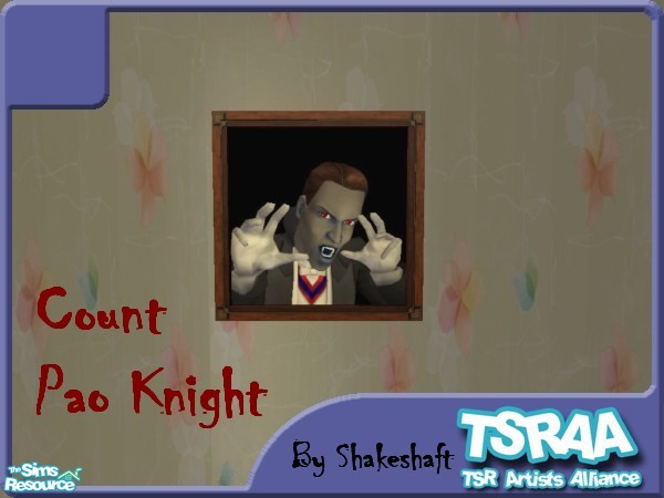 Sims 2 — Count Pao Knight by TSR Archive — Part of a set of 4 Vampire characters from Nightlife. ** TSRAA Member **