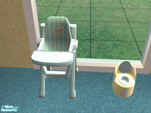 Sims 2 — Ark Nursery Highchair by foxybaby3 — To match Ark Nursery Set. Enjoy!
