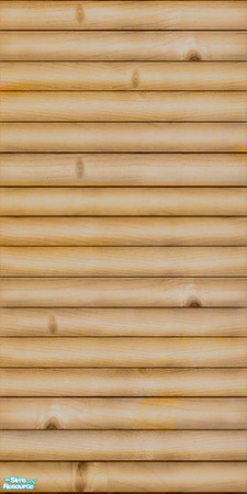 Sims 2 — W. Denim Log Wall 1 by Simaddict99 — knotty wood log wall to match my Western Denim Log Rooms.