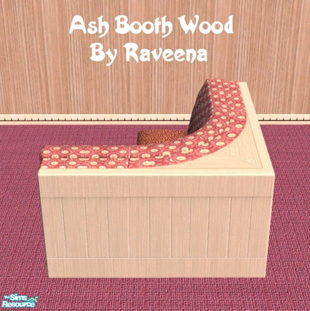 Sims 2 — Ash Wood Frame by Raveena — This is the Ash wood frame for the Red Country booth. You need this to create the