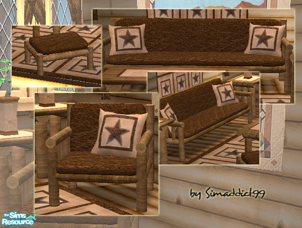 Sims 2 — W. Leather - Living Chair Cushion by Simaddict99 — This file will recolor the living chair, sofa, loveseat &