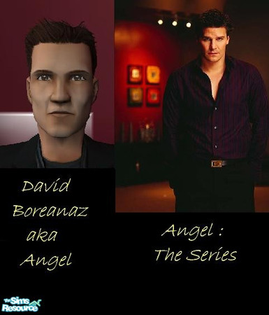 Sims 2 — Angel 2.0 by SaraSidel — David Boreanaz, aka Angel (or Booth from the new series "Bones" on Fox). This