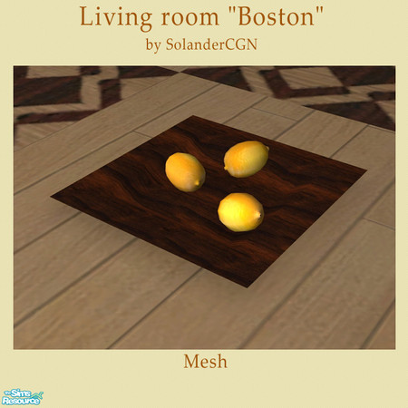 Sims 2 — Livingroom "Boston" - Fruitdish by SolanderCGN — Fruitdish as part of the "Boston" living