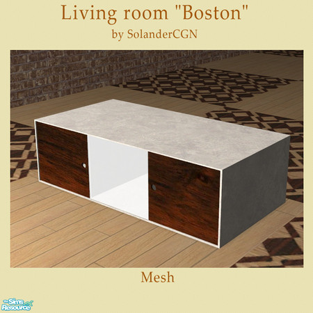 Sims 2 — Livingroom "Boston" - Coffeetable 2 by SolanderCGN — Coffeetable as part of the "Boston"