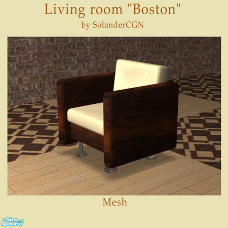 Sims 2 — Livingroom "Boston" - Chair by SolanderCGN — Chair as part of the "Boston" living room set