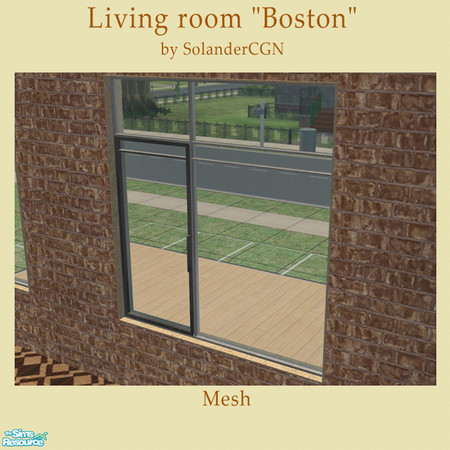 Sims 2 — Livingroom "Boston" - Window01 diag by SolanderCGN — Window as part of the "Boston" living