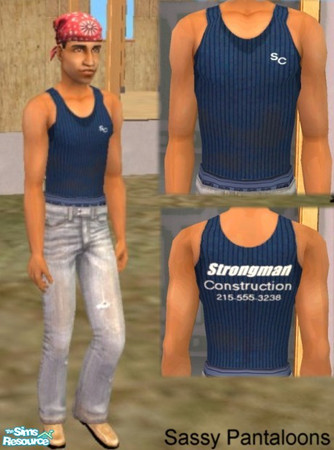 Sims 2 — dirty work jeans/blue boxers by Sassy_Pants — A realistic pair of pants for the workin' man. enjoy!!