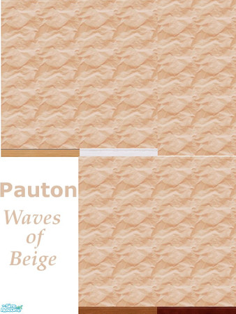 Sims 2 — Waves of Beige by Pauton — Wall sets made of blended beige and tan. *TSRAA creation*