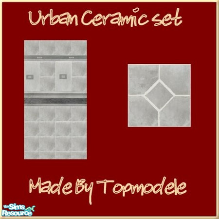 Sims 2 — urban ceramique set by oldmember_topmodele — made by topmodele @ tsr