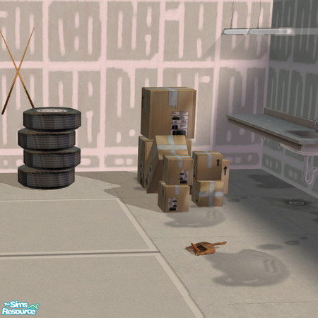 Sims 2 — Rustys Garage Sweep Brush MESH by DOT — Rustys Garage Sweep Brush MESH *Nightlife required on Truck recolor