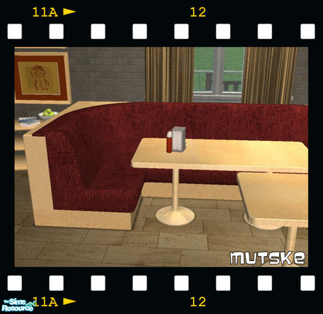 Sims 2 — Scarletchenille Dining Chair by Mutske — Scarletchenille Dining recolor set. Nightlife needed.
