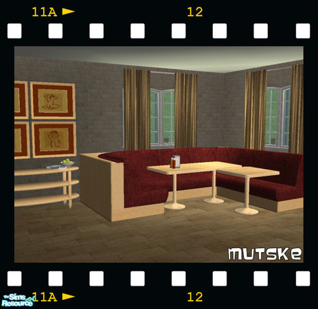 Sims 2 — Scarletchenille Dining by Mutske — Scarletchenille Dining recolor set. Nightlife needed.