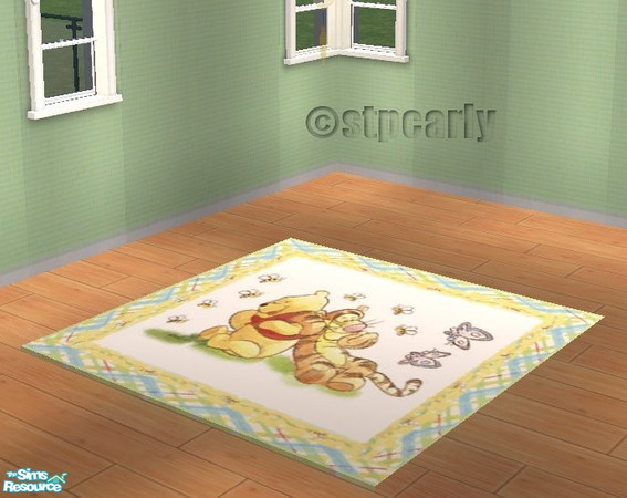 Sims 2 — Pooh Nursery Rug by STP Carly — Pooh Nursery includes: high chair, potty, art, crib bedding, crib, changing