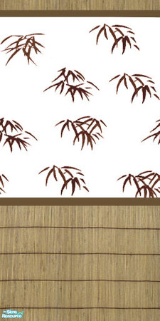 Sims 2 — Bamboo #2 by Ses — Part of the Bamboo in Brown Set