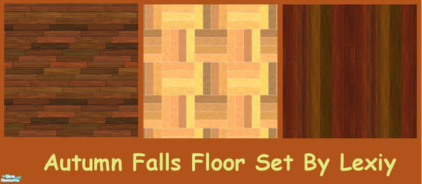 Sims 2 — Autumn Falls Floor Set by Lexiy — A lovely set of floors inspired by Autumn.