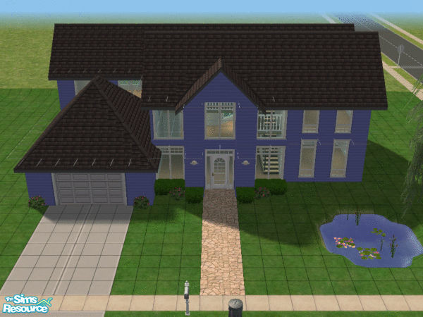 Sims 2 — The Whittaker by DyanCK07 — The Whittaker boasts 3 bedrooms, 2 bathrooms, kitchen, combined living/dining,
