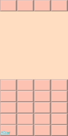 Sims 2 — Pastel Half Wall Tile Collection - Orange Wall Tiles by shadow66 — From my \'Pastels Collections\':- This is one