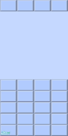 Sims 2 — Pastel Half Wall Tile Collection - Blue Wall Tiles by shadow66 — From my \'Pastels Collections\':- This is one
