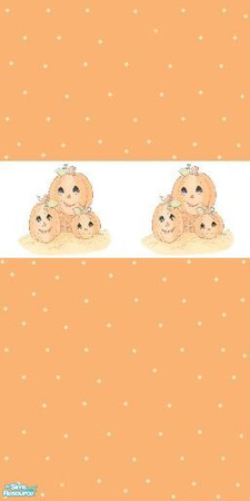 Sims 2 — Precious Moments Little Pumpkins Halloween Wall Paint by ale0508 — 
