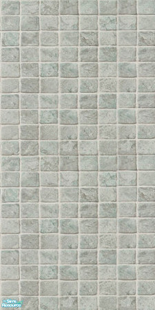 Sims 2 — Rough Hewn Tile Lt Green Full by SimsLvrGrl — Ancient-modern stone tile walls and floors with a non-skid finish!