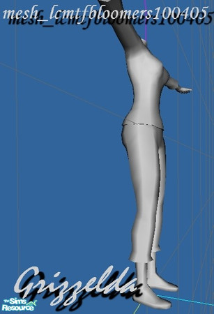 Sims 2 — mesh_lcmtfbloomers100405 by Grizzelda — For female teens. Please download at least one texture to be able to