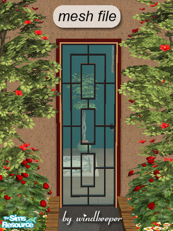 Sims 2 — Sato door by Windkeeper — Sato glass door. 