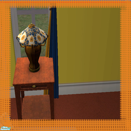 Sims 2 — Full Bloom Tiffany Lamp by oldmember_justme11806 — Here is the matching Tiffany lamp that goes with the full