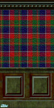 Sims 2 — Krazy Plaid Wallpaper by buntah — This is part of my Krazy Plaid Kitchen set.