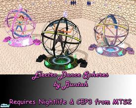 Sims 2 — Electro Dance Spheres by buntah — These recolors of the Electro Dance Sphere require Nightlife and you MUST have