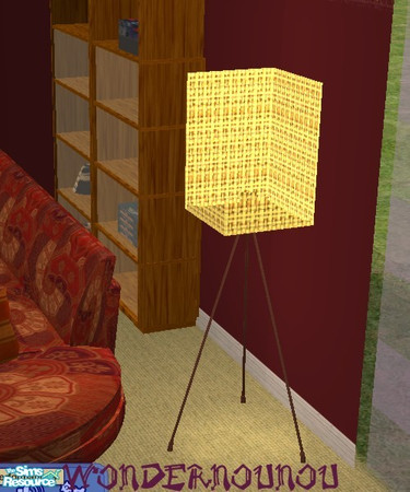 Sims 2 — floor lamp by wondernounou — I love this living, especialy the rounds seats. I've just made a recolor with warm