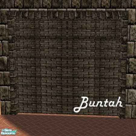 Sims 2 — Dark Stone Garage Door by buntah — An alternative garage door for your Nightlife lot.