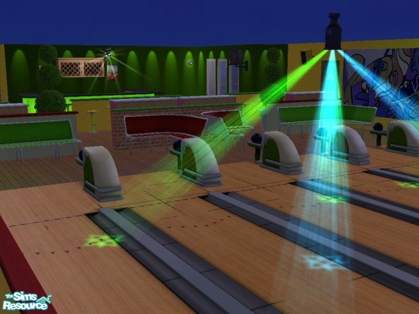 Sims 2 — -=O=- Silverlane Bowling by 0wly — This huge complex comes with everything. Including a bar, a food restaurant