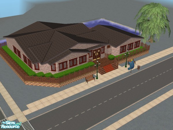 Sims 2 — -=O=- Old Mill Restaurant by 0wly — Some say it was built decades ago, in the old age. Others say it was built